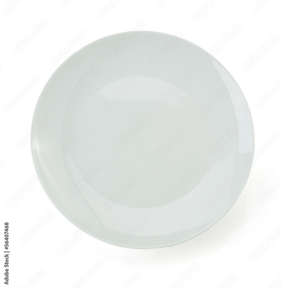 emty plate on white emty plate on white