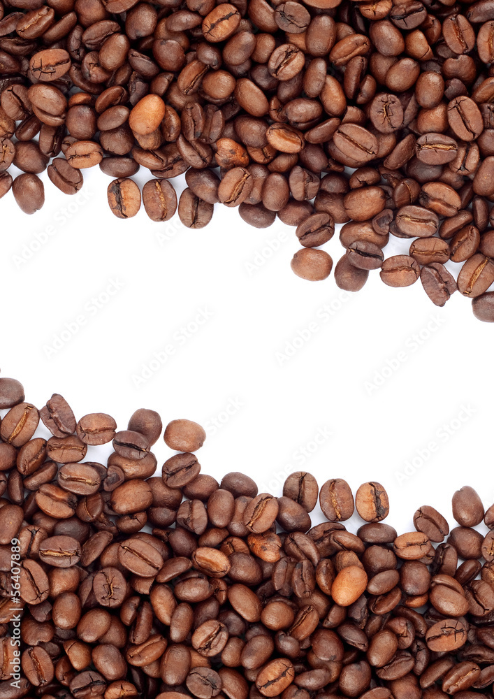 Brown roasted coffee beans Brown roasted coffee beans