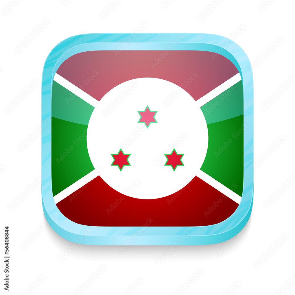 Smart phone button with Bururundi flag Smart phone button with Bururundi flag