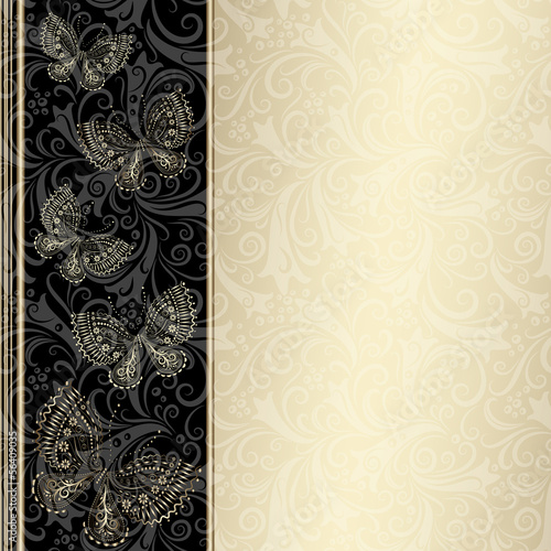 Silvery vintage frame