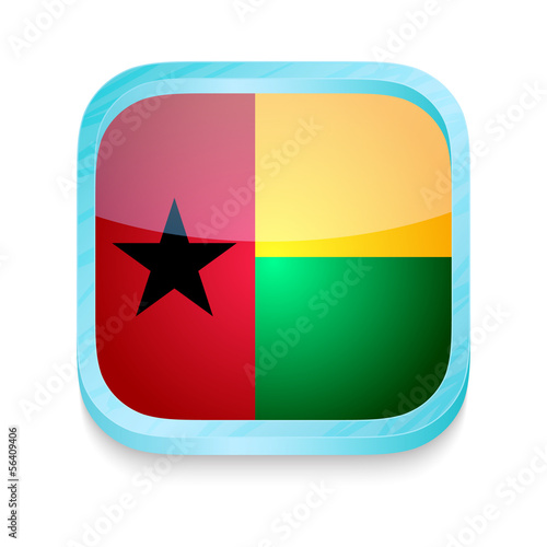 Free Download Smart phone button with Guineea Bissau flag - GFXLoad