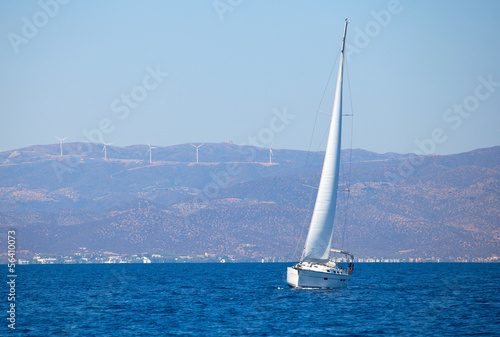 Sailing regatta of the sea. Luxury yahts. © De Visu