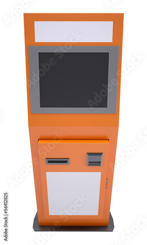 Information terminal with touch screen photo