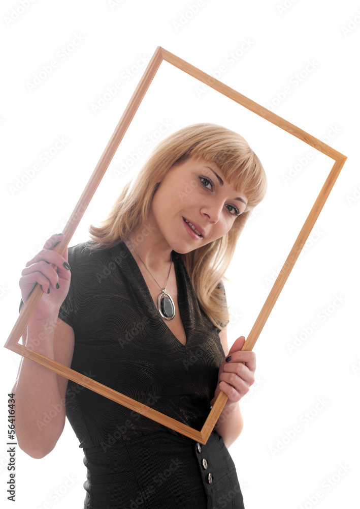 blonde in a frame blonde in a frame