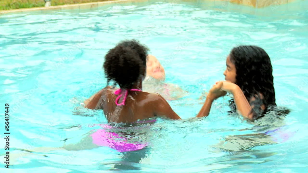Cute Little Friends Healthy Swimming Lifestyle Cute Little Friends Healthy Swimming Lifestyle