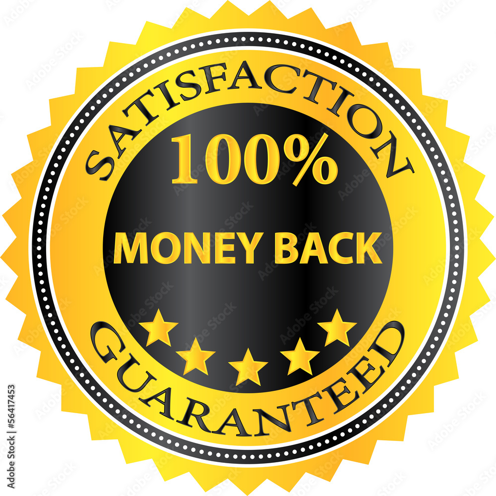 Money Back Satisfaction Guaranteed Badge