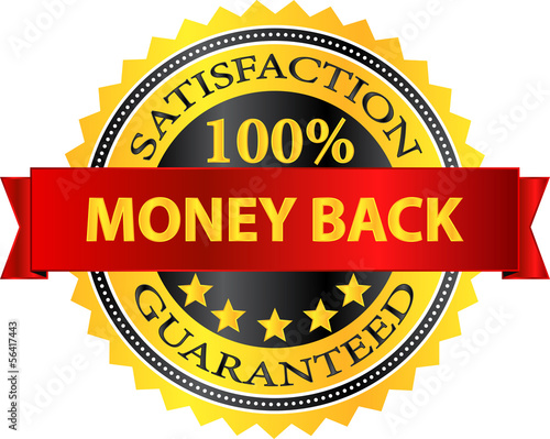 Money Back Satisfaction Guaranteed Badge