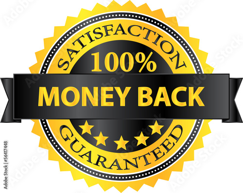 Money Back Satisfaction Guaranteed Badge