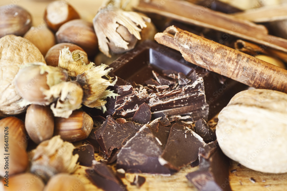Chocolate and nuts Chocolate and nuts