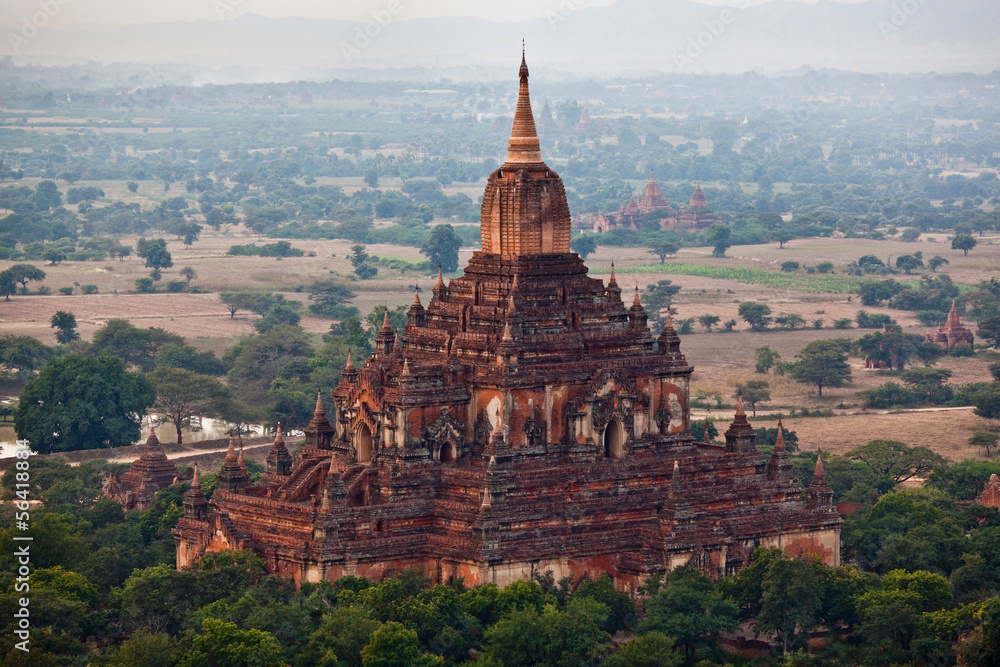 Htilominlo pagoda in Pagan archaeological zone, Burma