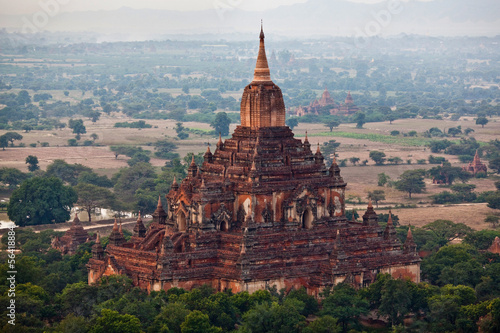Htilominlo pagoda in Pagan archaeological zone  Burma