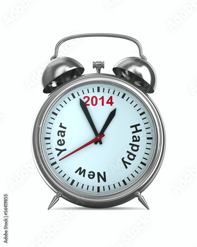 2014 year on alarm clock. I...