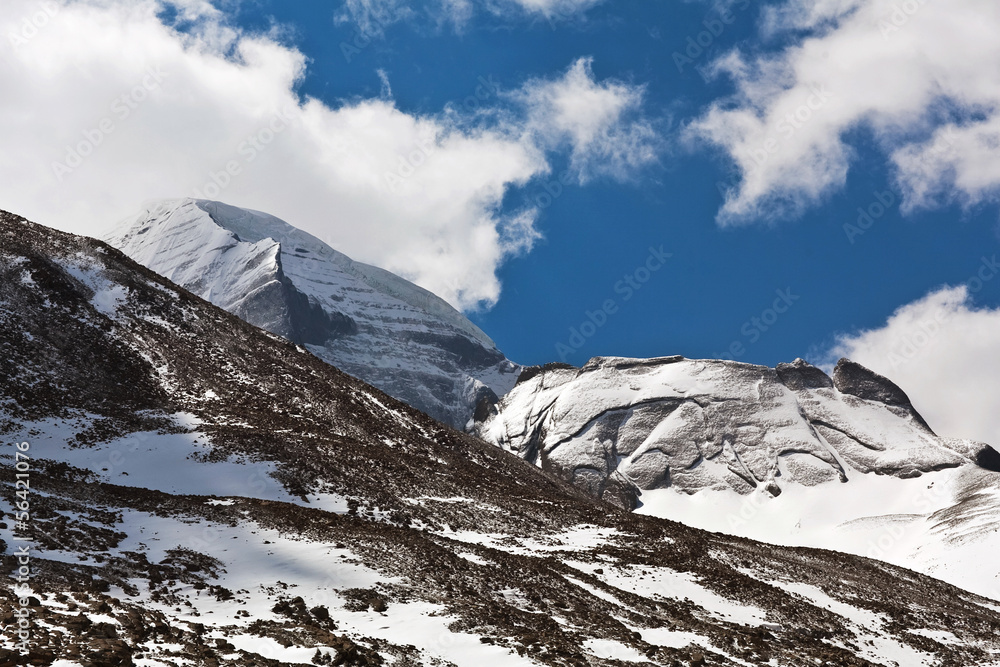Eastern face of holy mount Kailash, Tibet