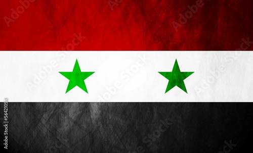 Syrian grunge flag