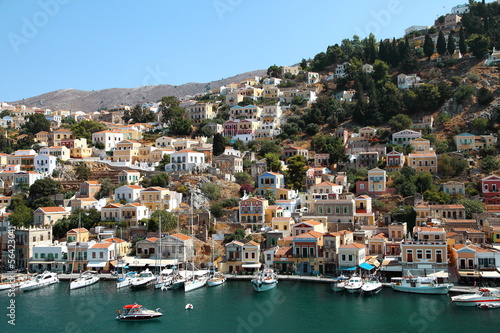 Beautiful view of Symi island in Greece