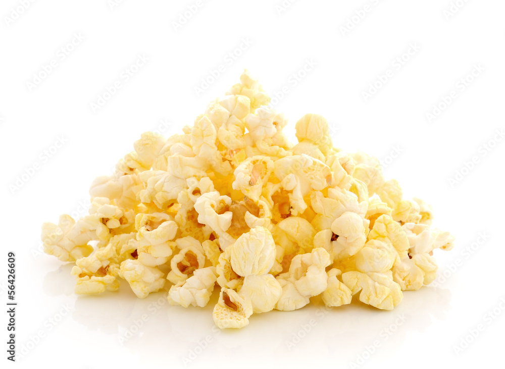 Pop Corn isolated on white background Pop Corn isolated on white background