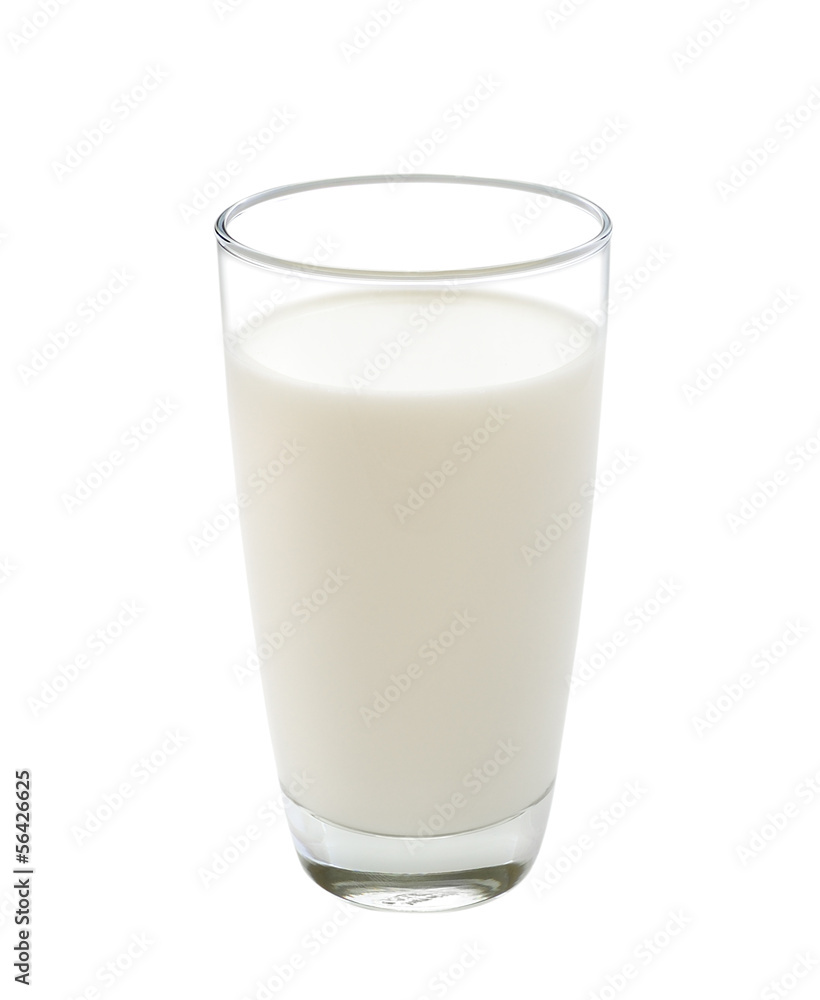 glass of milk isolated on white background glass of milk isolated on white background