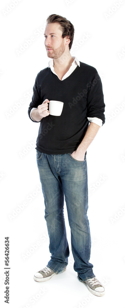 Attractive caucasian man shot in studio Attractive caucasian man shot in studio