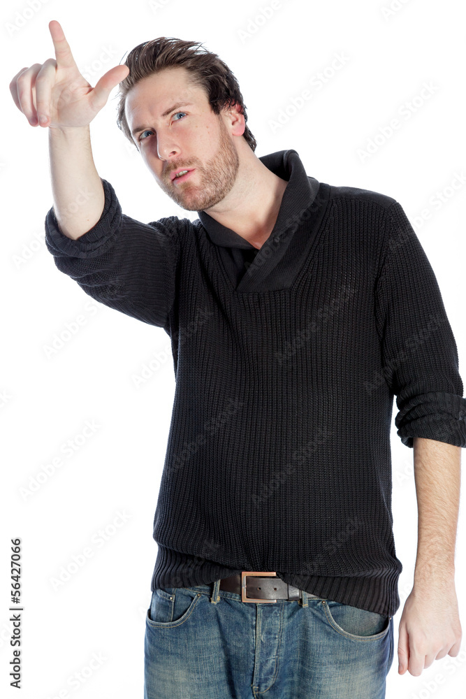 Attractive caucasian man shot in studio Attractive caucasian man shot in studio