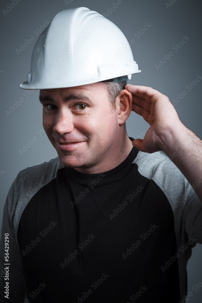 Caucasian man contractor 40 years old