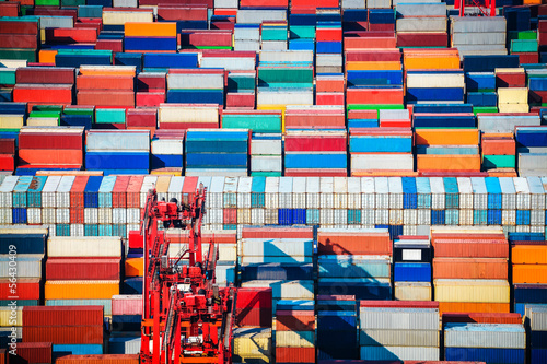 container yard closeup