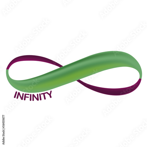 purple green infinity symbol