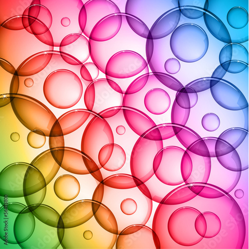 Colorful bubbles background