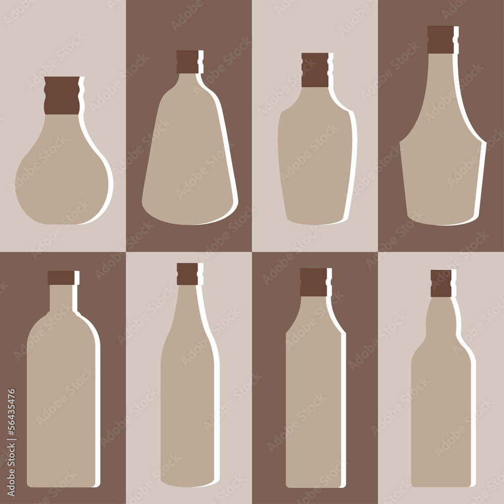 Vector set of alcohol bottle Vector set of alcohol bottle