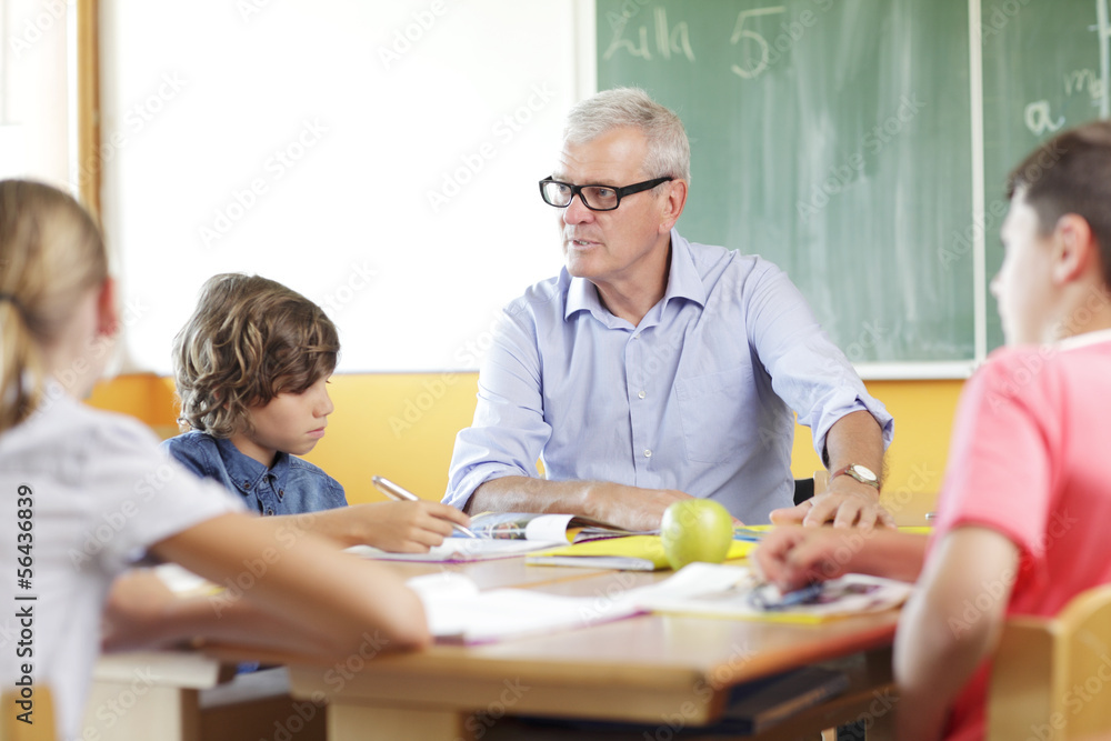 Teacher and student in lesson Teacher and student in lesson