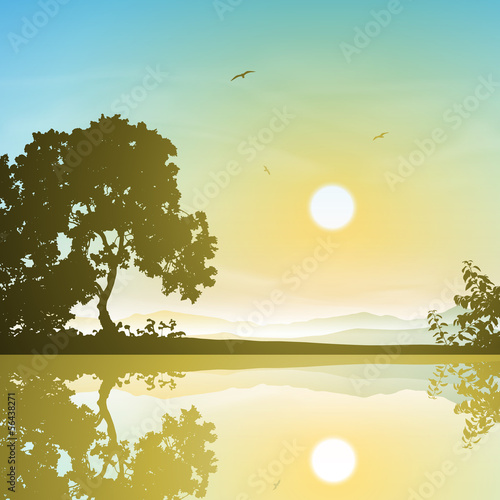 Landscape with Reflection