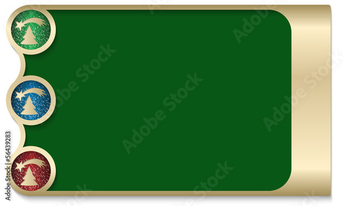 text box with the Christmas theme