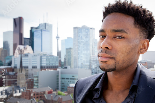 Photography Attractive afro-american business man posing in studio