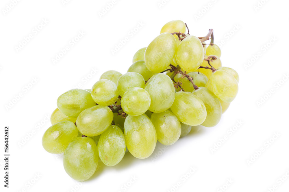 Grapes isolated on white background.