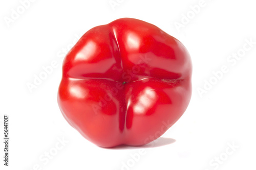 red paprika isolated on white background © saharosa