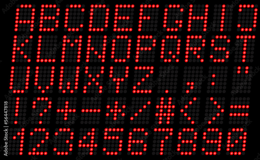Alphabet, uppercase red Alphabet, uppercase red