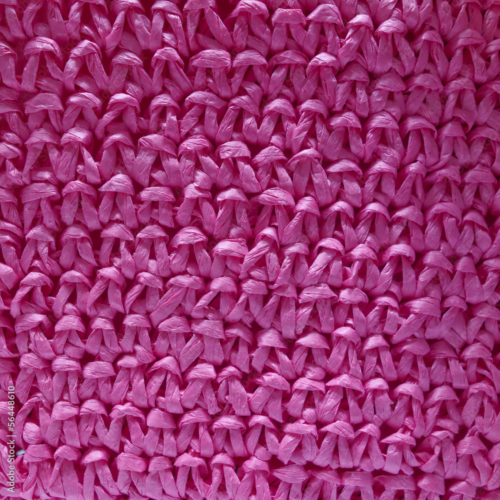 dark pink fake straw surface closeup