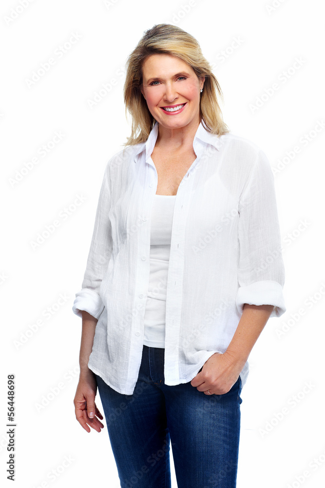 Beautiful senior woman portrait. Beautiful senior woman portrait.