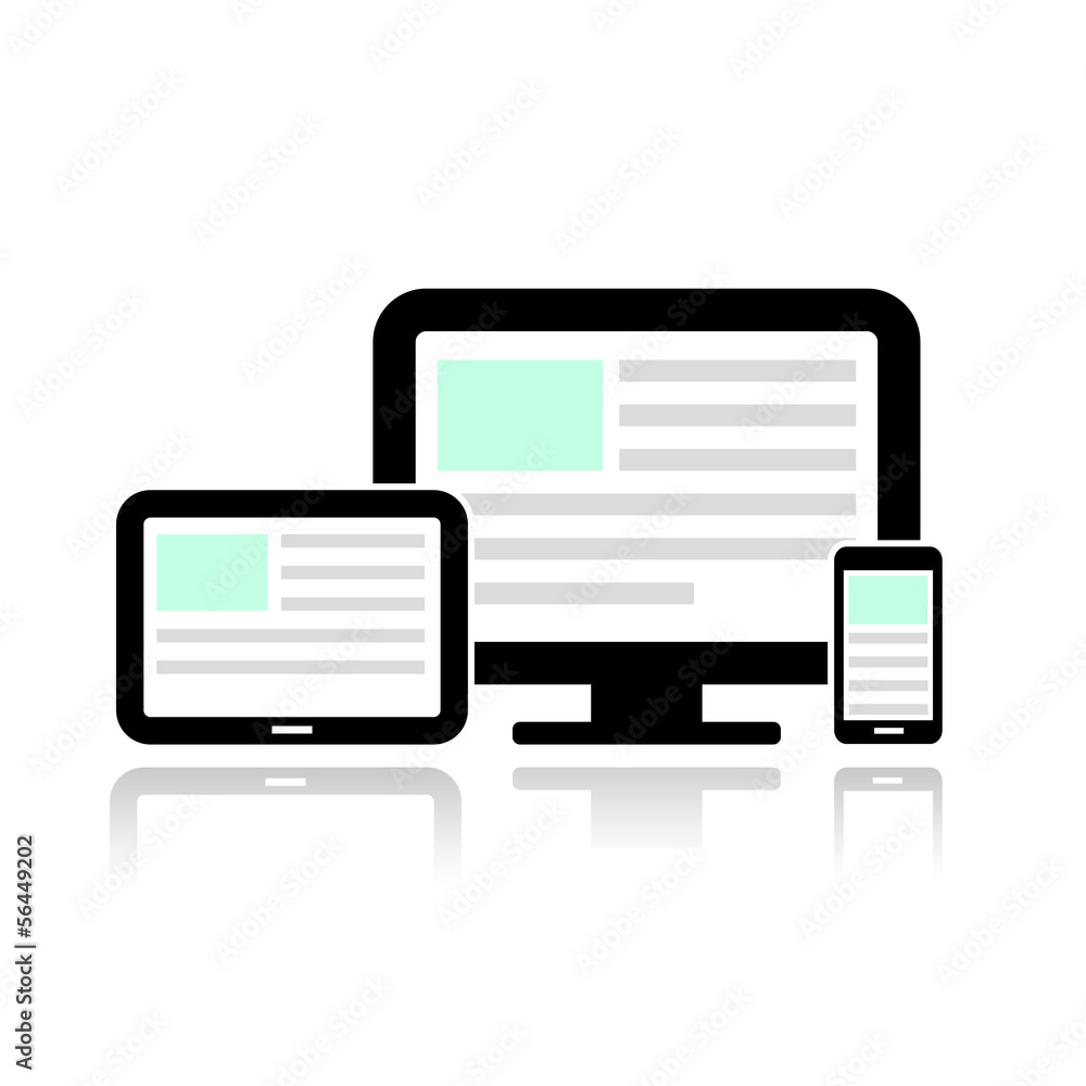 Display, tablet computer and mobile phone. Device set Display, tablet computer and mobile phone. Device set