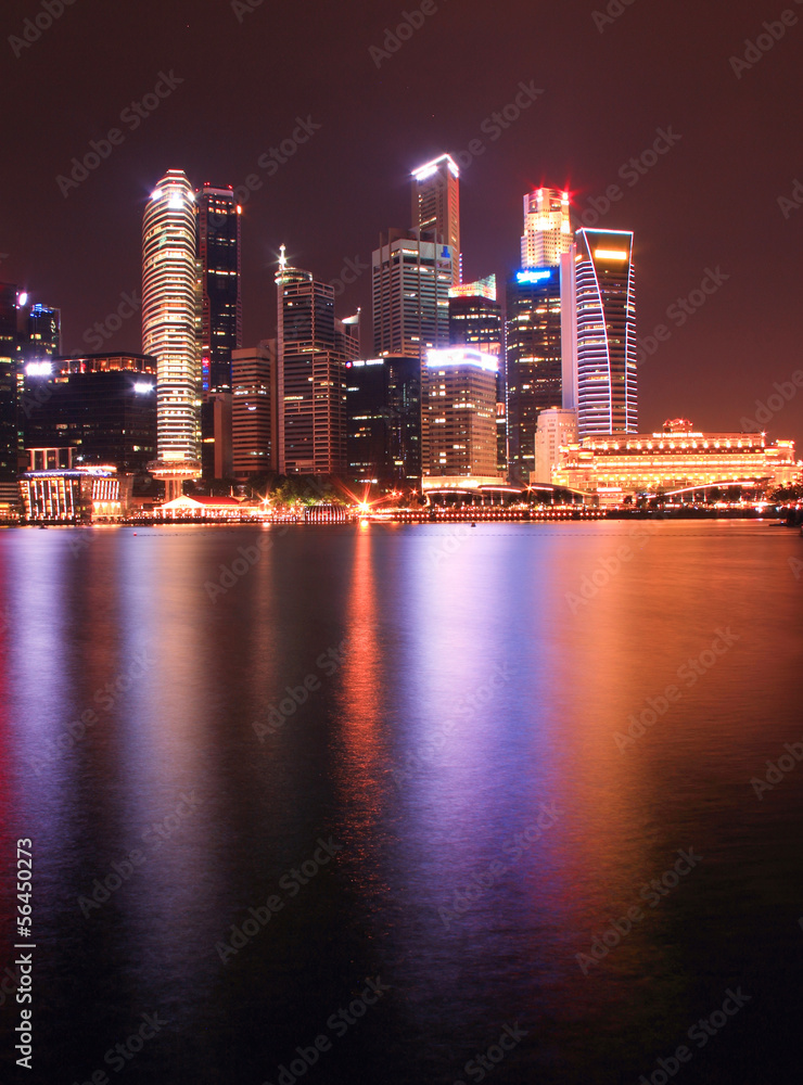 Naklejka premium Singapore view