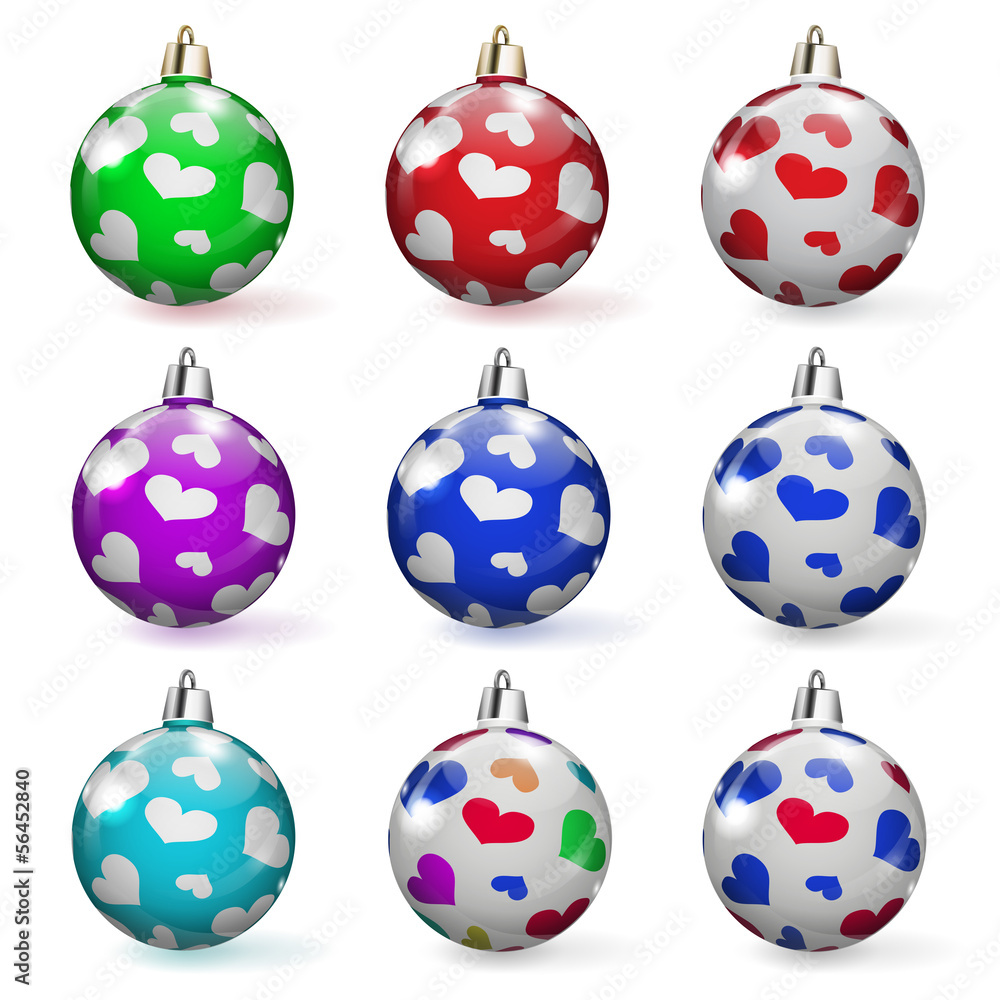 Set of Christmas balls Set of Christmas balls