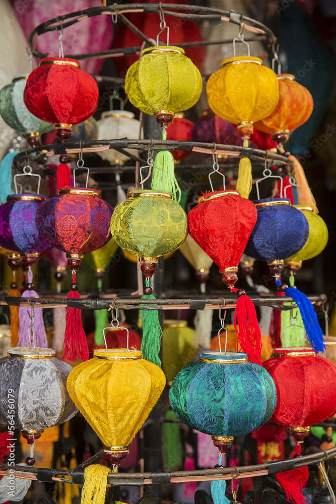 Fototapeta premium Farolillos típicos de Vietnam