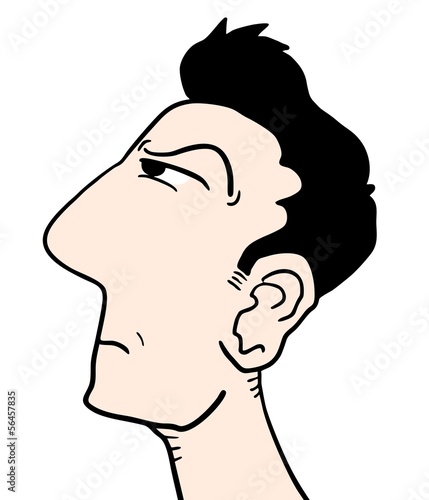 Looking man