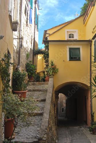 L antico villaggio di Cervo  Liguria  Italia