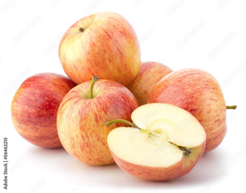 juicy apples isolated on white background juicy apples isolated on white background