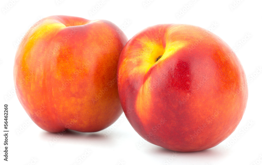 Nectarine fruit isolated on white background Nectarine fruit isolated on white background
