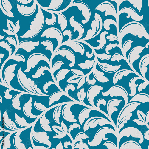 Blue floral pattern