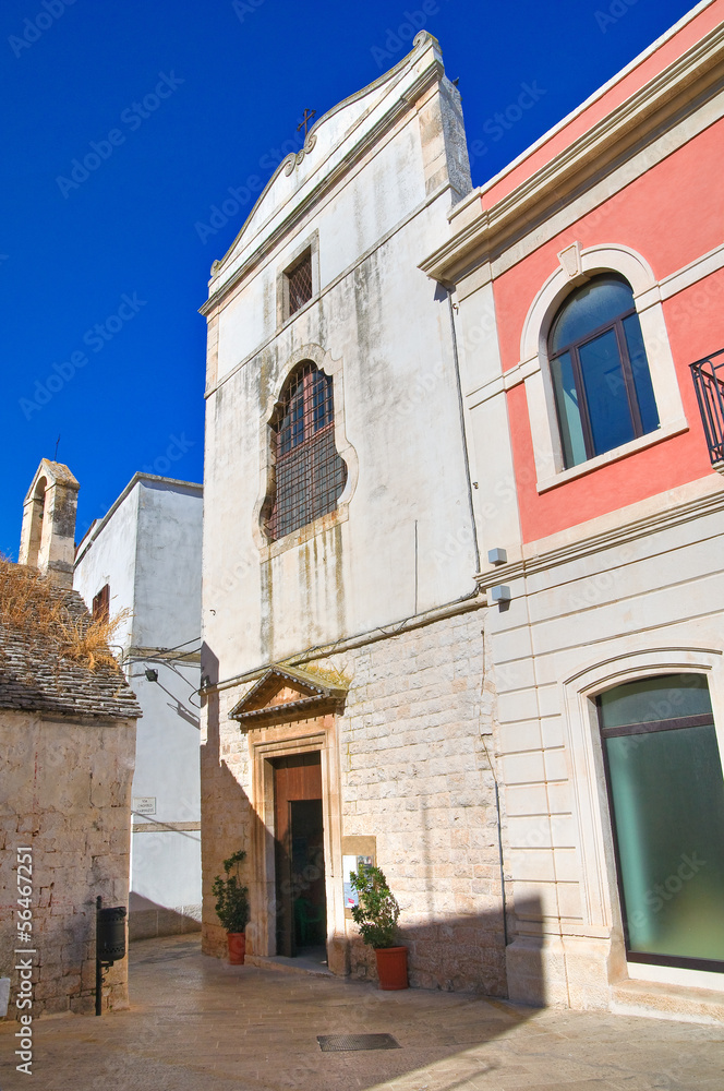 Obraz premium Kościół św. Chiary. Orzechy włoskie. Apulia. Włochy.