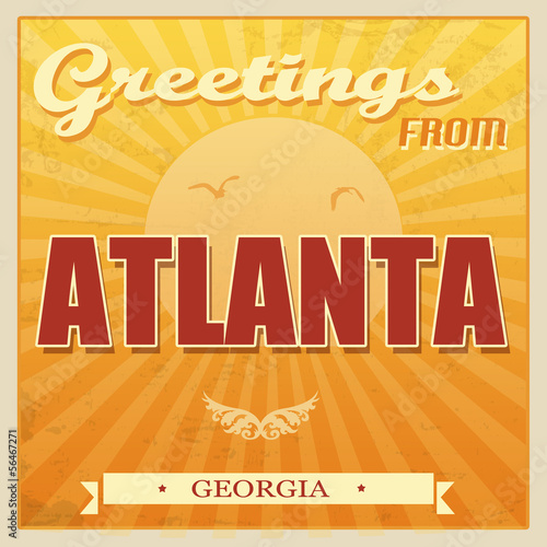Vintage Atlanta, Georgia poster