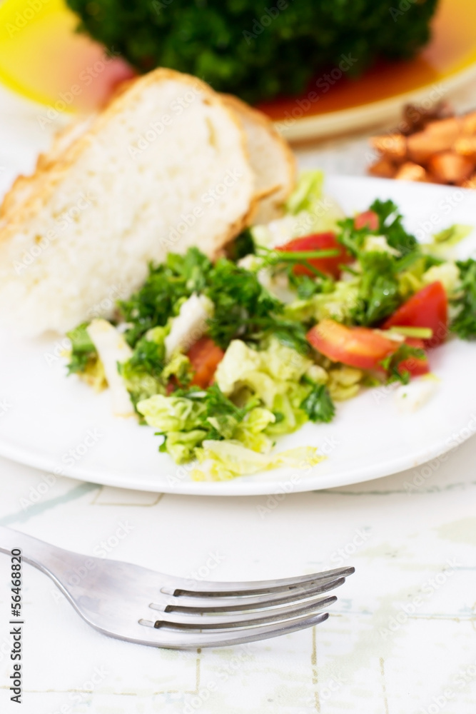 Salad of fresh vegetables Salad of fresh vegetables