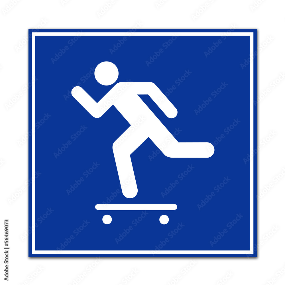 Señal simbolo skateboard Señal simbolo skateboard